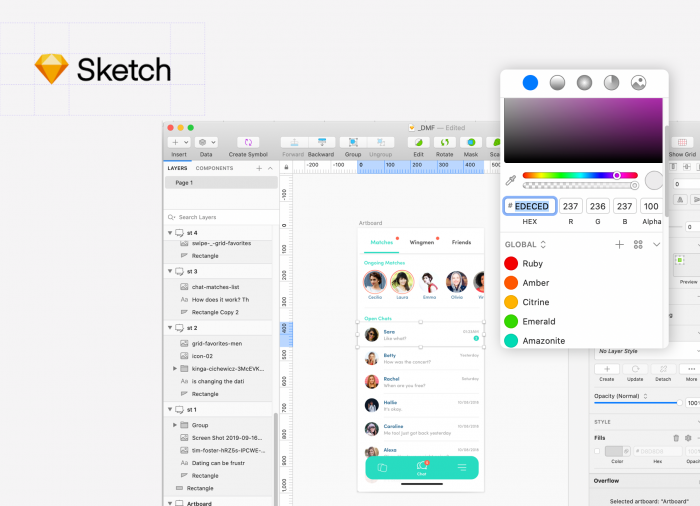 Sketch, on of the best design tools for product design