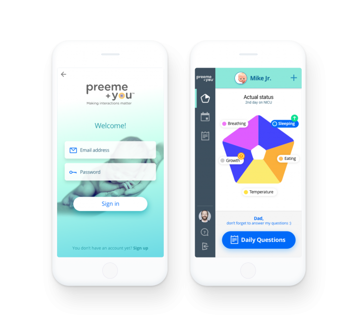 Preeme+You mobile app