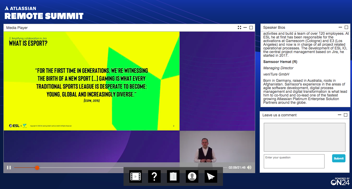 Atlassian Remote Summit 2020, talk